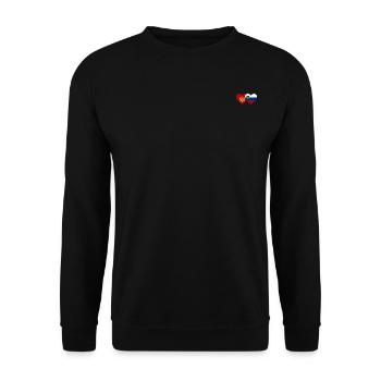 Montenegro Slovenia Flag - Unisex Sweatshirt - black - Front - Alina (178cm) & Michal (187cm)