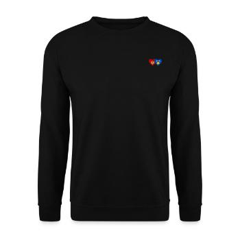 Montenegro Kosovo Flag - Unisex Sweatshirt - black - Front - Alina (178cm) & Michal (187cm)