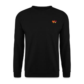 Macédoine Arménie Drapeau Coeur - Sweat-shirt Unisexe - noir - Devant - Alina (178cm) & Michal (187cm)