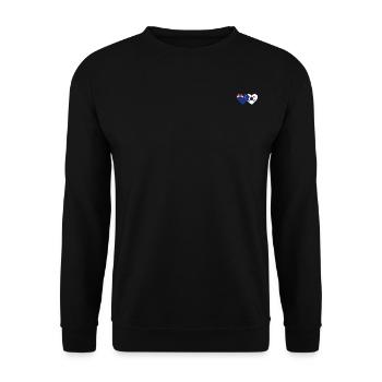 Cœur de drapeau de la Corée du Sud de la Nouvelle-Zélande - Sweat-shirt Unisexe - noir - Devant - Alina (178cm) & Michal (187cm)