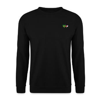 Brésil Jordan Drapeau Coeur - Sweat-shirt Unisexe - noir - Devant - Alina (178cm) & Michal (187cm)