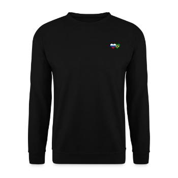 Drapeau de la Russie et du Brésil - Sweat-shirt Unisexe - noir - Devant - Alina (178cm) & Michal (187cm)