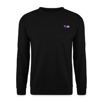 Nouvelle-Zélande Croatie Flag Heart - Sweat-shirt Unisexe - noir - Devant - Alina (178cm) & Michal (187cm)