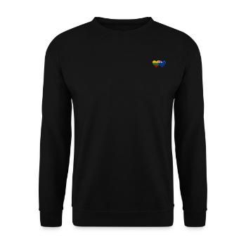 Litauen Neuseeland Flagge - Unisex Pullover - Schwarz - Vorne - Alina (178cm) & Michal (187cm)