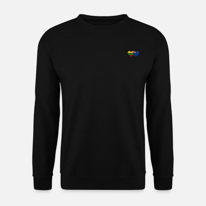 Litauen Neuseeland Flagge - Unisex Pullover - Schwarz