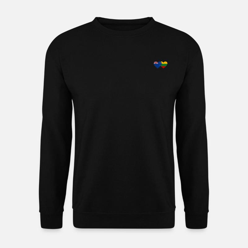 Neuseeland Litauen Flagge - Unisex Pullover - Schwarz