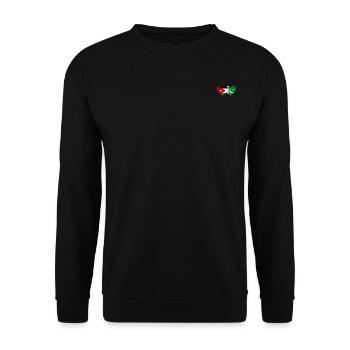 Jordan Pakistan Flag Heart - Unisex Sweatshirt - black - Front - Alina (178cm) & Michal (187cm)