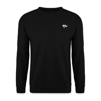 Japon Drapeau du Kosovo coeur - Sweat-shirt Unisexe - noir - Devant - Alina (178cm) & Michal (187cm)