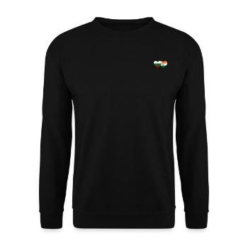 Bulgaria India flag heart - Unisex Sweatshirt - black - Front - Alina (178cm) & Michal (187cm)