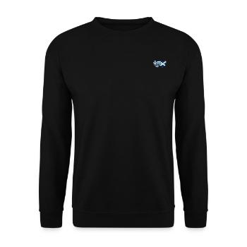 Grèce Écosse drapeau coeur utilisé - Sweat-shirt Unisexe - noir - Devant - Alina (178cm) & Michal (187cm)