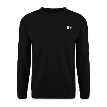 Cœur de drapeau de la Somalie du Canada - Sweat-shirt Unisexe - noir - Devant - Alina (178cm) & Michal (187cm)
