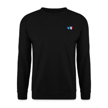 Somalia Canada Flag Heart - Unisex Sweatshirt - black - Front - Alina (178cm) & Michal (187cm)