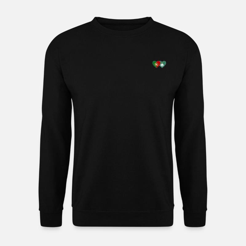 Portugal Cœur de drapeau de Macao - Sweat-shirt Unisexe - noir