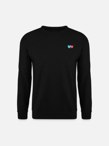 Uyghurs Tunisia flag heart - Unisex Sweatshirt - black