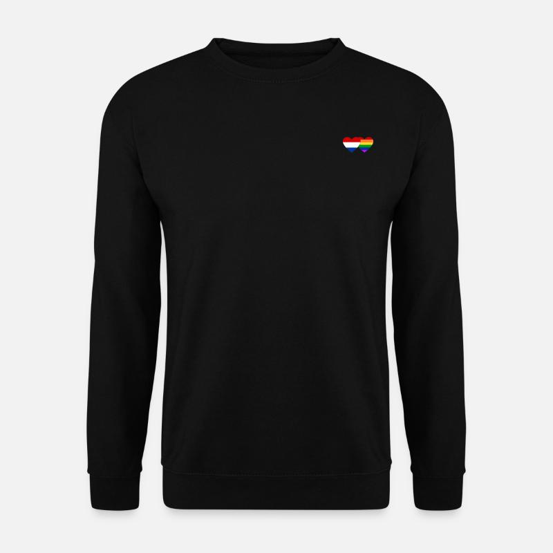 Holland Regenbogen Flagge - Unisex Pullover - Schwarz