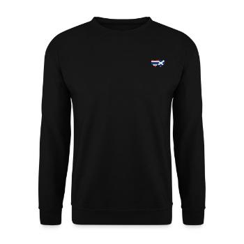 Coeur de drapeau de Thaïlande Ecosse - Sweat-shirt Unisexe - noir - Devant - Alina (178cm) & Michal (187cm)