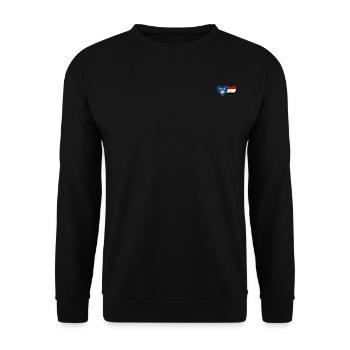 Kosovo Egypt Flag Heart - Unisex Sweatshirt - black - Front - Alina (178cm) & Michal (187cm)