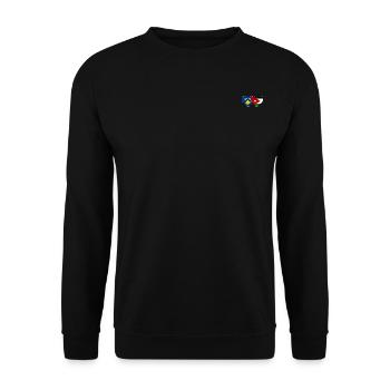 Kosovo Jordanie Drapeau Coeur - Sweat-shirt Unisexe - noir - Devant - Alina (178cm) & Michal (187cm)