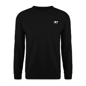 Algérie Finlande Drapeau Coeur - Sweat-shirt Unisexe - noir - Devant - Alina (178cm) & Michal (187cm)