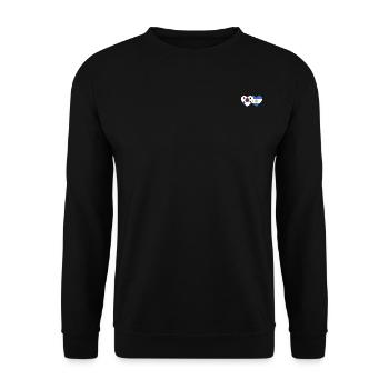 Corée du Sud Argentine Drapeau Coeur - Sweat-shirt Unisexe - noir - Devant - Alina (178cm) & Michal (187cm)