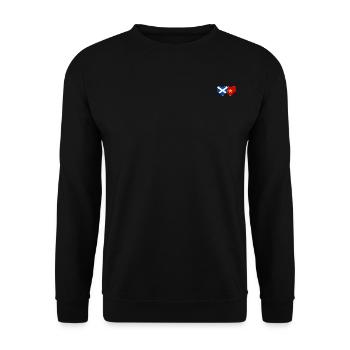 Ecosse Vietnam Drapeau Coeur - Sweat-shirt Unisexe - noir - Devant - Alina (178cm) & Michal (187cm)