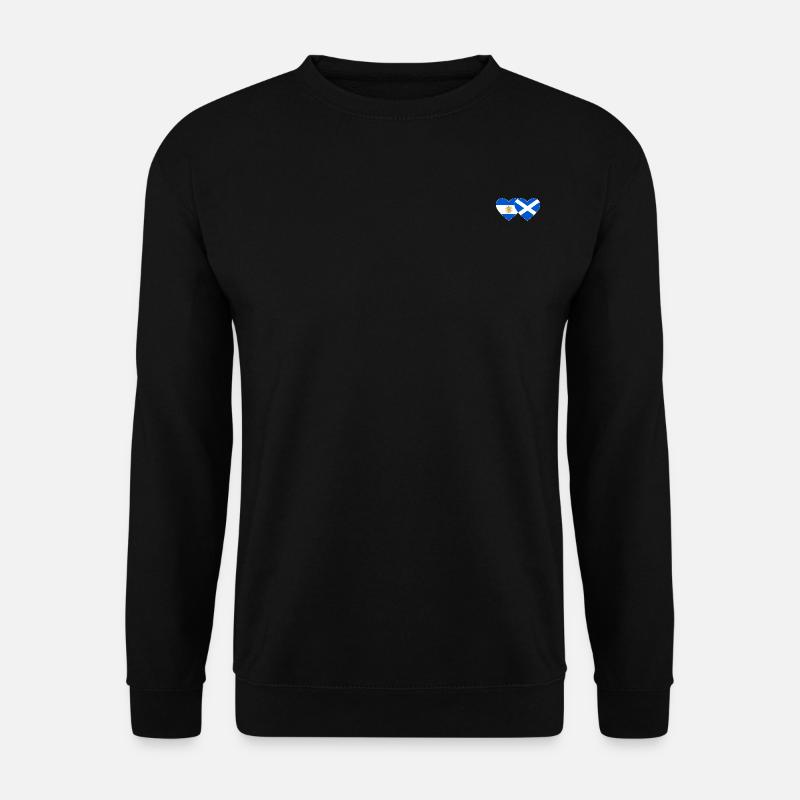 Argentine Ecosse Drapeau Coeur - Sweat-shirt Unisexe - noir