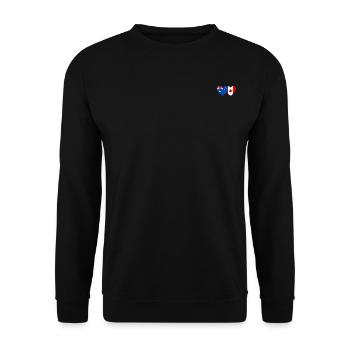 Australie Canada drapeau coeur - Sweat-shirt Unisexe - noir - Devant - Alina (178cm) & Michal (187cm)