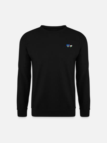 Kosovo Palestine Flag Heart - Unisex Sweatshirt - black