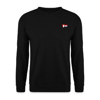 Pérou Hollande drapeau coeur - Sweat-shirt Unisexe - noir - Devant - Alina (178cm) & Michal (187cm)