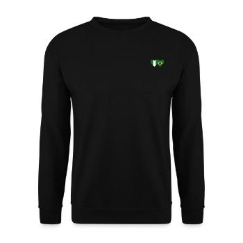 Drapeau du Nigeria Brésil Cœur - Sweat-shirt Unisexe - noir - Devant - Alina (178cm) & Michal (187cm)