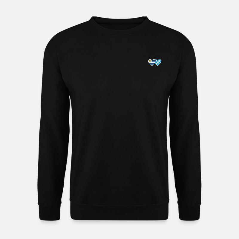 Uruguay Bavaroise Drapeau Coeur - Sweat-shirt Unisexe - noir