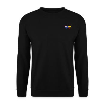 Nouvelle-Zélande Colombie Drapeau Coeur - Sweat-shirt Unisexe - noir - Devant - Alina (178cm) & Michal (187cm)