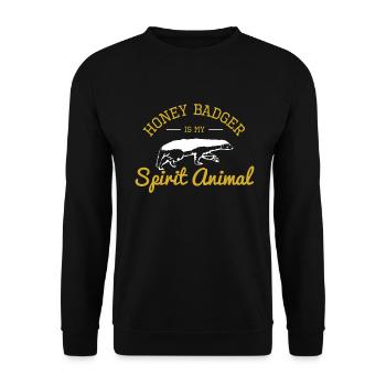 Ratel Mammifère - Sweat-shirt Unisexe - noir - Devant - Alina (178cm) & Michal (187cm)
