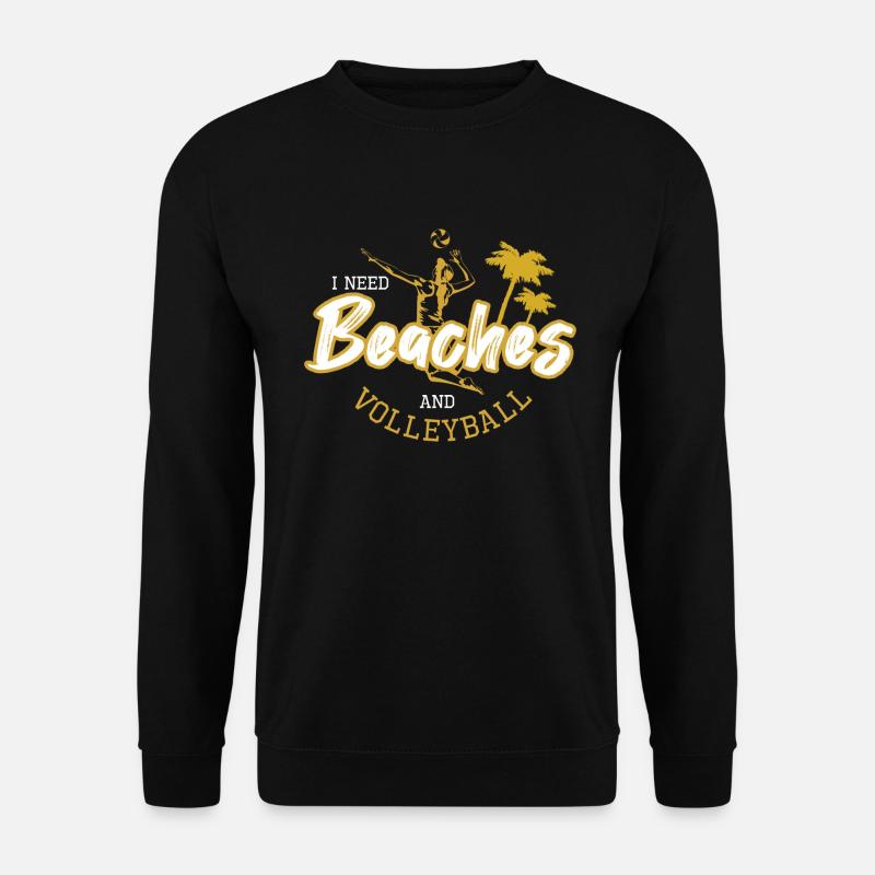 Beach-Volleyball - Unisex Pullover - Schwarz