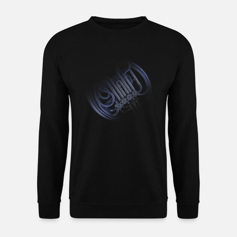 waldhorn french horn - Unisex Pullover - Schwarz