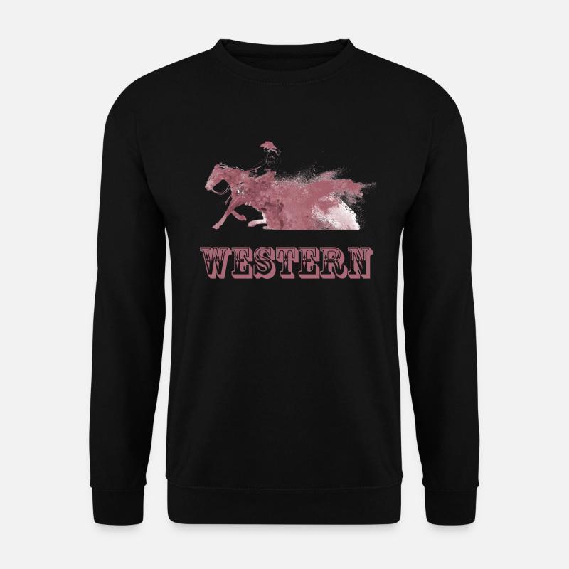western riding - Unisex Sweatshirt - black