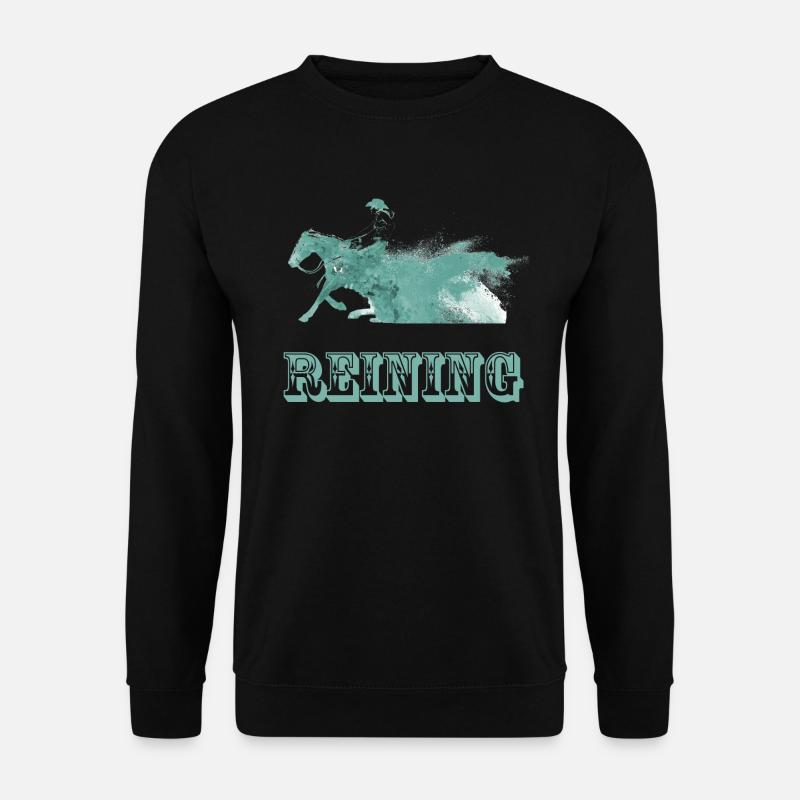 reining western riding - Unisex Sweatshirt - black