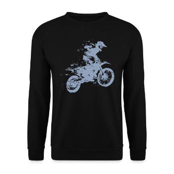MOTOCROSS - Sweat-shirt Unisexe - noir - Devant - Alina (178cm) & Michal (187cm)