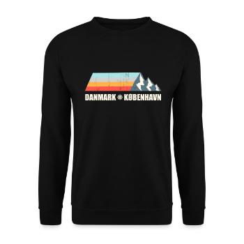 danmark kobenhavn - Sweat-shirt Unisexe - noir - Devant - Alina (178cm) & Michal (187cm)