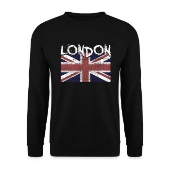 Londres - Sweat-shirt Unisexe - noir - Devant - Alina (178cm) & Michal (187cm)