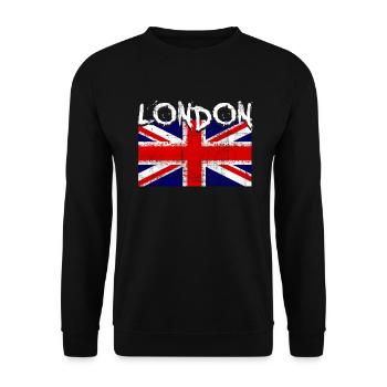 Londres Angleterre - Sweat-shirt Unisexe - noir - Devant - Alina (178cm) & Michal (187cm)