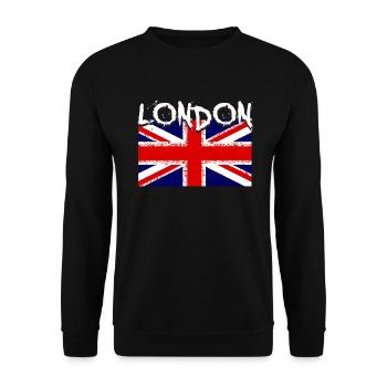 Londres - Sweat-shirt Unisexe - noir - Devant - Alina (178cm) & Michal (187cm)