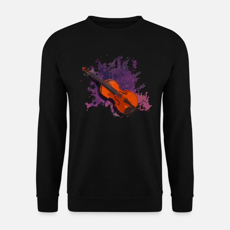 geige - Unisex Pullover - Schwarz