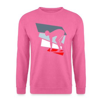 swim - Unisex Sweatshirt - pink - Front