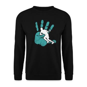 hockey - Sweat-shirt Unisexe - noir - Devant - Alina (178cm) & Michal (187cm)