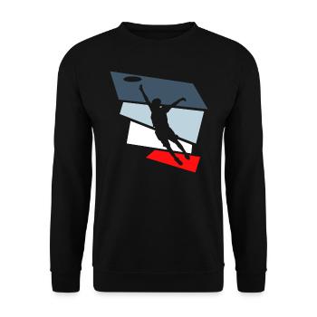 frisbee ultimate frisbee - Sweat-shirt Unisexe - noir - Devant - Alina (178cm) & Michal (187cm)