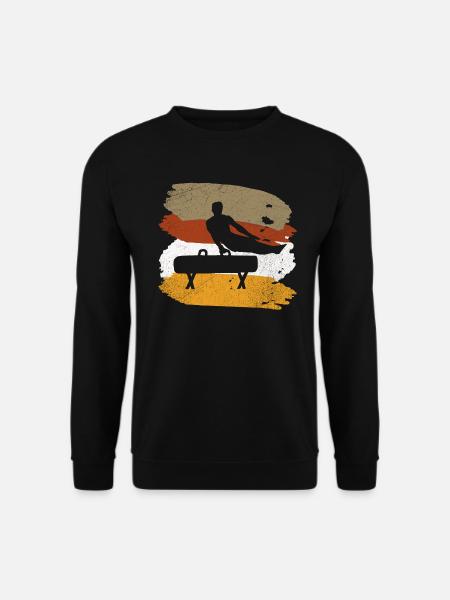turnen geschenk seitpferd pauschpferd - Unisex Pullover - Schwarz