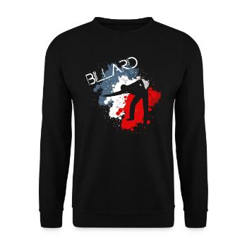 billard - Unisex Pullover - Schwarz - Vorne - Alina (178cm) & Michal (187cm)