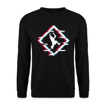 parkour - Unisex Sweatshirt - black - Front - Alina (178cm) & Michal (187cm)