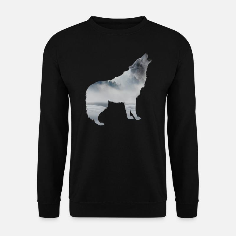 Wolf nature - Unisex Sweatshirt - black